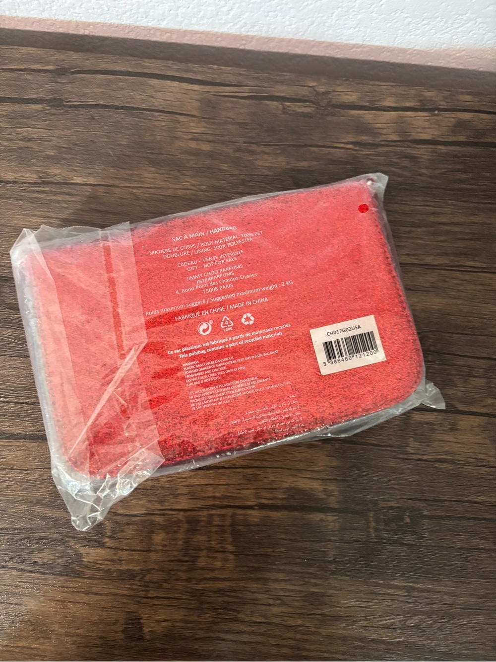 New red glitter handbag purse - Picture 2 of 3